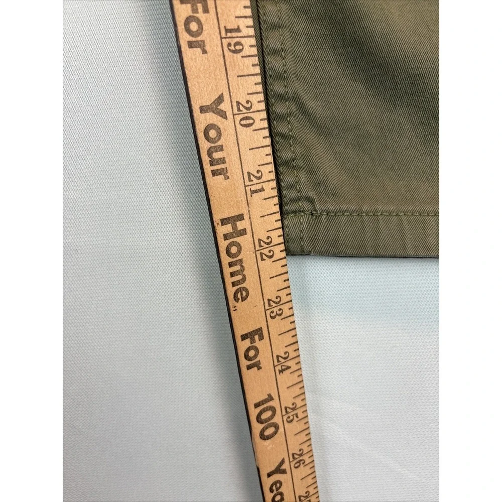 J.crew Women's Crop Pants Vintage Straight  Green High Rise Stretch Petites‎ 31P